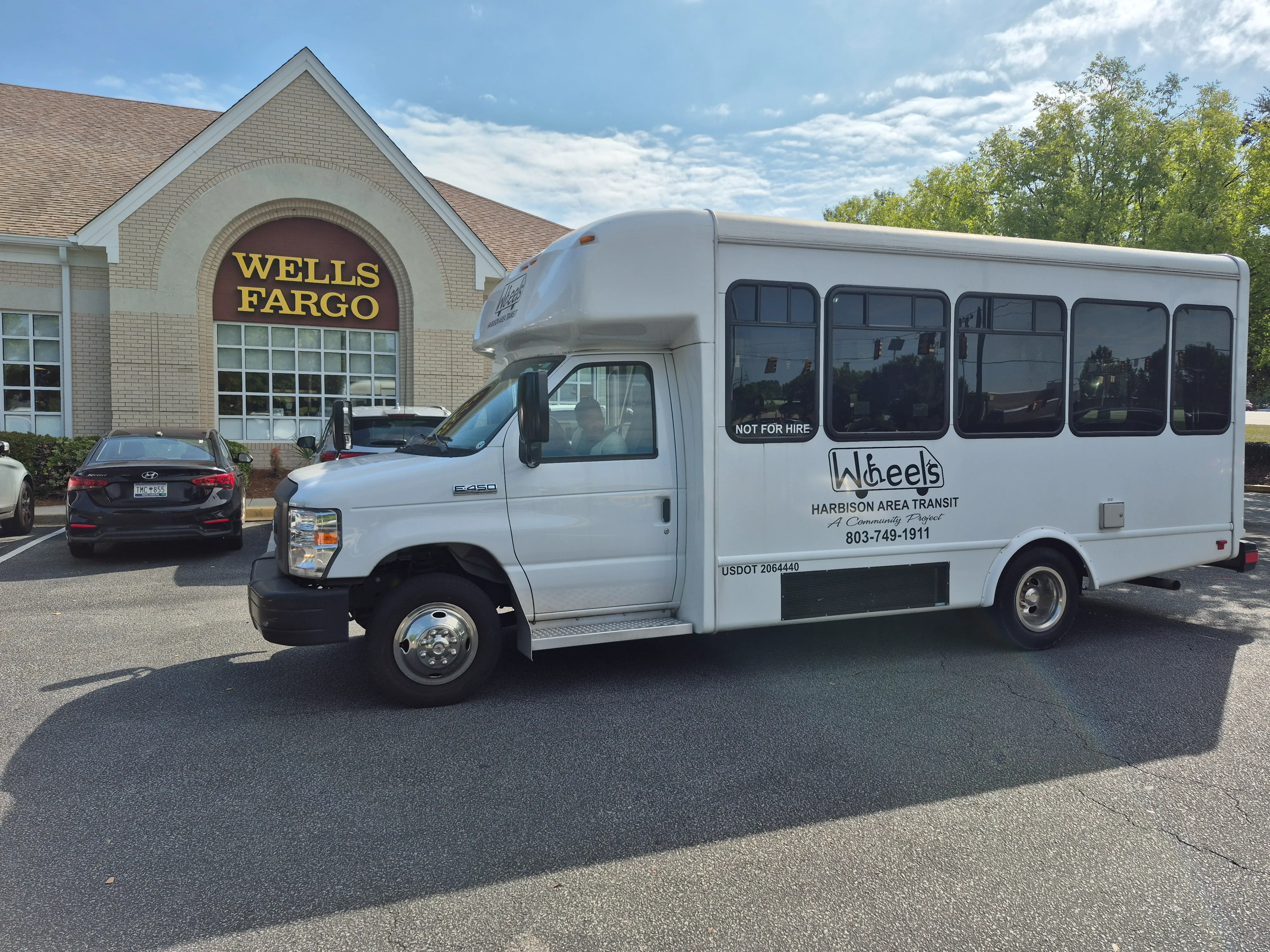 Wheels bus at Wells Fargo